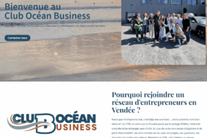 Club Océan Business page d'accueil du site